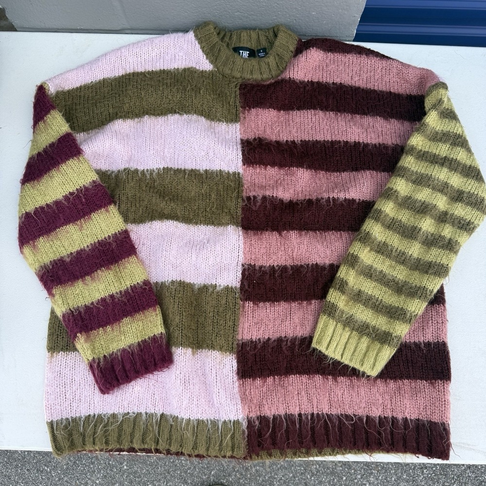 Urban Outfitters The Ragged Priest Wander Oversized Stripe Knit Sweater Small